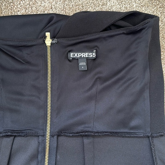 Express Black Halter Dress - Picture 7 of 9